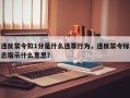 违反禁令扣1分是什么违章行为，违反禁令标志指示什么意思？