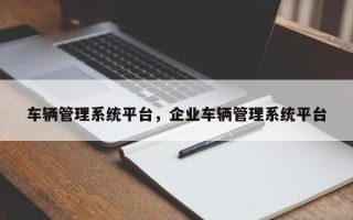 车辆管理系统平台，企业车辆管理系统平台