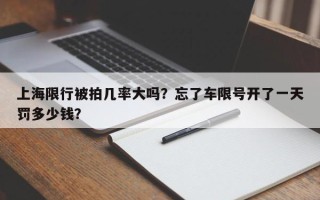 上海限行被拍几率大吗？忘了车限号开了一天罚多少钱？