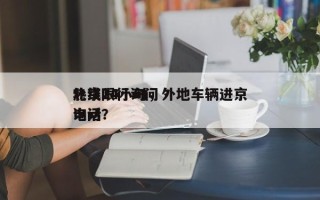 北京限行询问
热线24小时，外地车辆进京询问
电话？